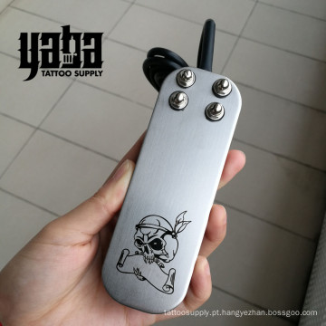 Tattoo Aço inoxidável Tattoo Foot Pedal Switch com fonte de alimentação